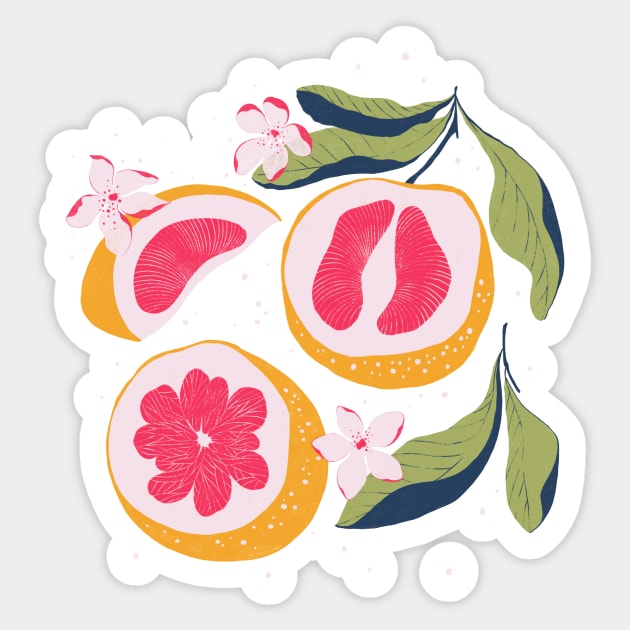 Citrus Sticker by Lidiebug